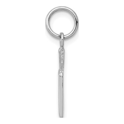 14K White Gold RN Registered Nurse Pendant – view 3