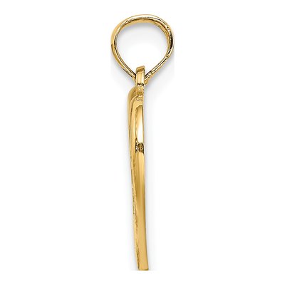 14K Yellow Gold Double Hearts Pendant – view 3