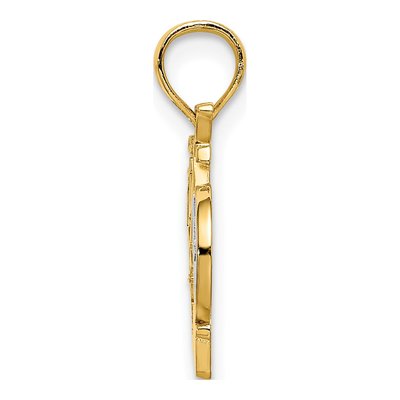14K Yellow Gold Ocean City NJ Bicycle Pendant – view 3