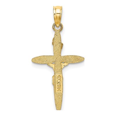 14K Yellow Gold INRI Crucifix Charm – view 5