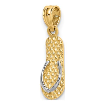 14K Yellow Gold Hawaii Flip-Flop Charm – view 6