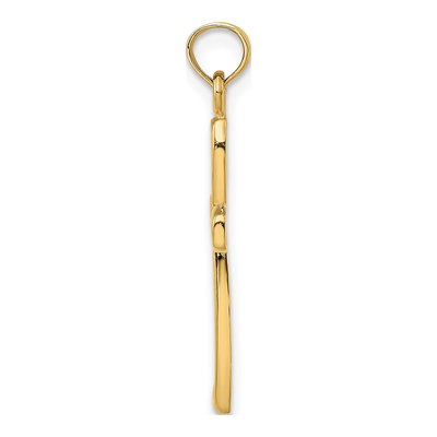 14K Yellow Gold Filigree Cross Charm – view 3