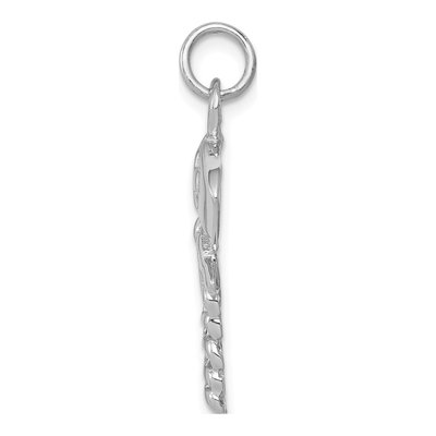 14K White Gold Nurse Symbol Pendant – view 3
