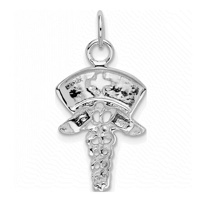 14K White Gold Nurse Symbol Pendant – view 4