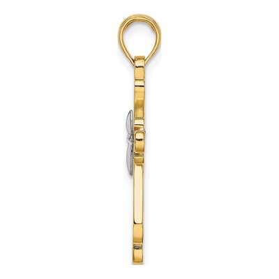 14K Yellow Gold Fancy Cross Pendant – view 3