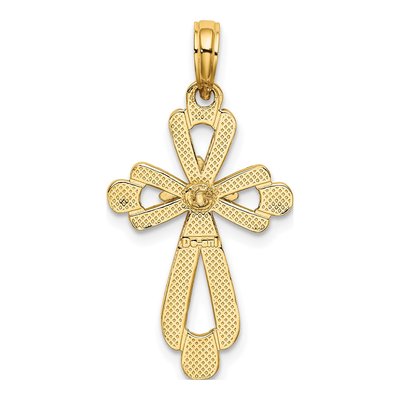 14K Yellow Gold Fancy Cross Pendant – view 5