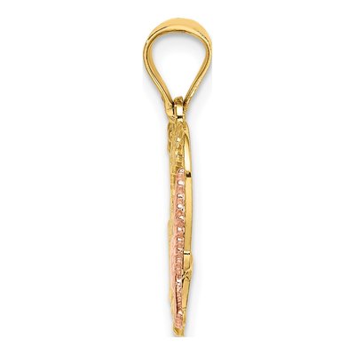 14K Two-Tone Gold AMOR Heart Charm – view 3