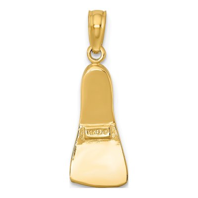 14K Yellow Gold 3D Scuba Flipper Charm – view 5