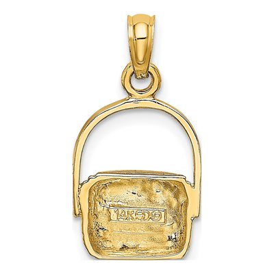 14K Yellow Gold Nantucket Basket Pendant – view 5