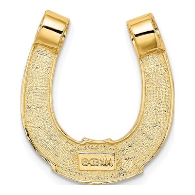 14K Yellow Gold Horseshoe Charm – view 5