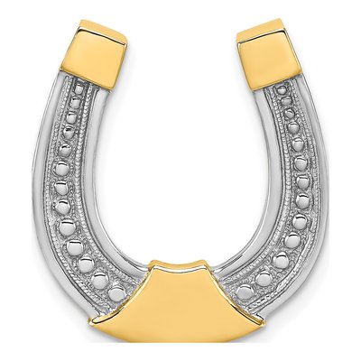 14K Yellow Gold Horseshoe Charm