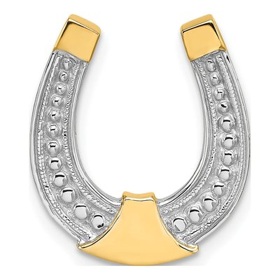 14K Yellow Gold Horseshoe Charm