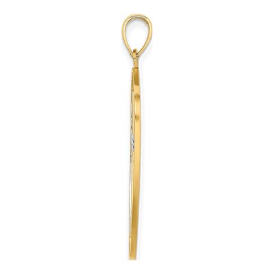 14K Yellow Gold Cross Shield Charm – view 3