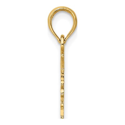 14K Yellow Gold Firefighter's Daughter Charm – view 3