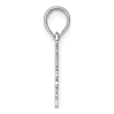 14K White Gold Firefighter's Daughter Charm – view 3