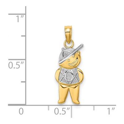 14K Yellow Gold Boy Charm – view 4