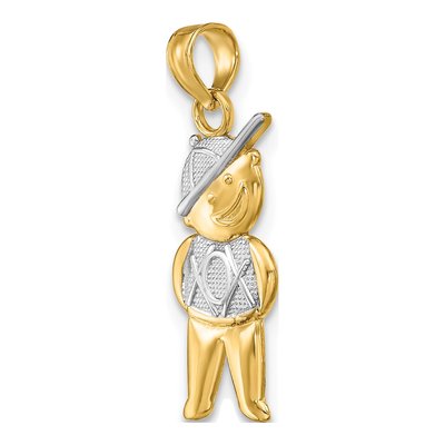 14K Yellow Gold Boy Charm – view 6