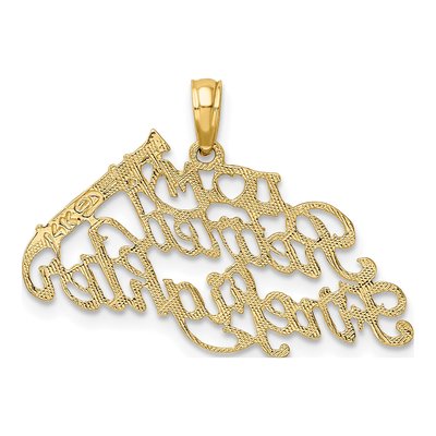 14K Yellow Gold Retired Firefighter Pendant – view 5