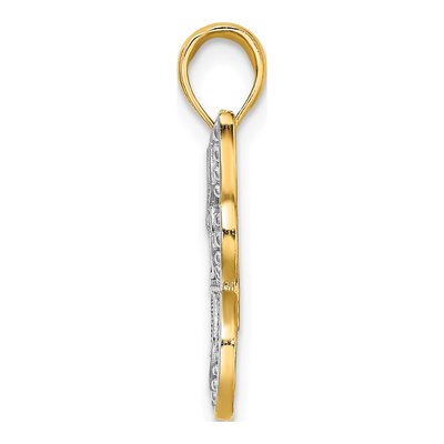 14K Yellow Gold Butterfly Pendant – view 3