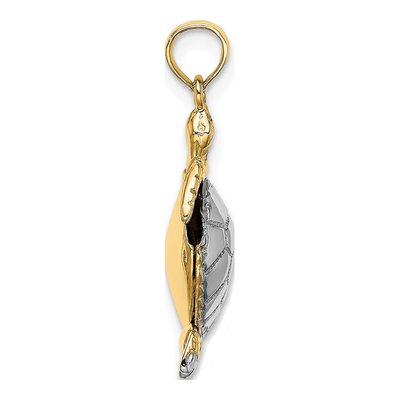 14K Yellow Gold Sea Turtle Charm – view 3