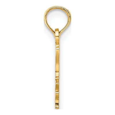 14K Yellow Gold I Love My Chief Pendant – view 3