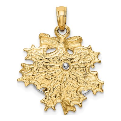 14K Two-Tone Gold Moveable Christmas Bells Charm – view 5