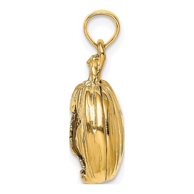 14K Yellow Gold Jack-O-Lantern Charm – view 3