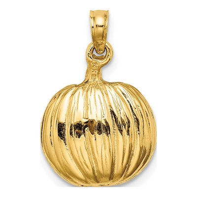 14K Yellow Gold Jack-O-Lantern Charm – view 4