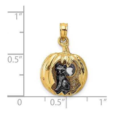 14K Yellow Gold Jack-O-Lantern Charm – view 5