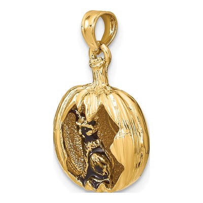 14K Yellow Gold Jack-O-Lantern Charm – view 6
