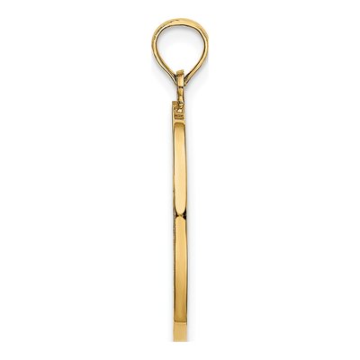 14K Yellow Gold Reversible Girl Prayer Charm – view 3