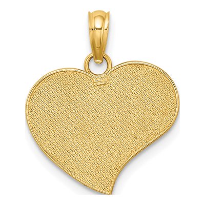 14K Yellow Gold MOM Angel Heart Pendant – view 5