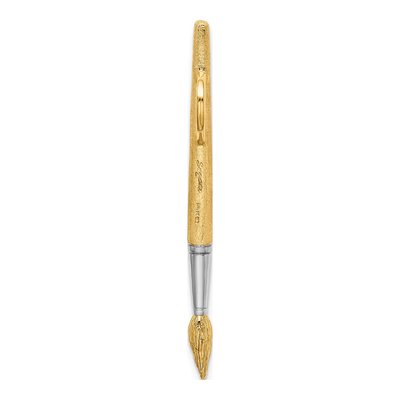 14K Yellow Gold 3D Paint Brush Charm – view 5