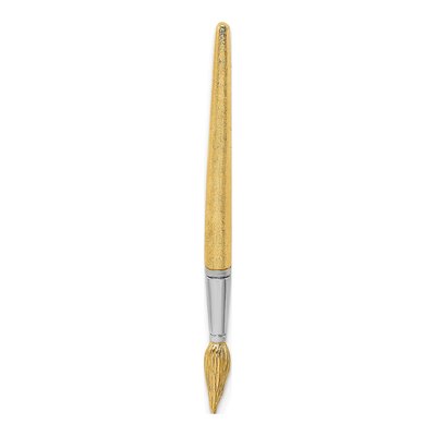 14K Yellow Gold 3D Paint Brush Charm