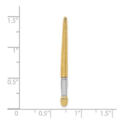 14K Yellow Gold 3D Oil Paint Brush Charm – view 4