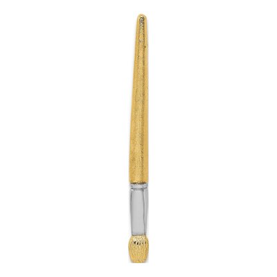 14K Yellow Gold 3D Oil Paint Brush Charm