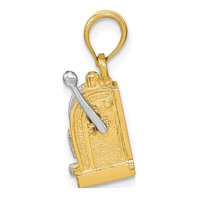 14K Yellow Gold Slot Machine Charm – view 3