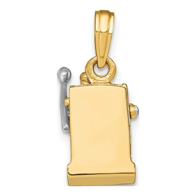 14K Yellow Gold Slot Machine Charm – view 5