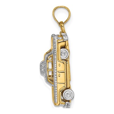 14K Yellow Gold Taxi Charm – view 3