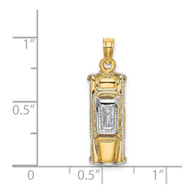 14K Yellow Gold Taxi Charm – view 5