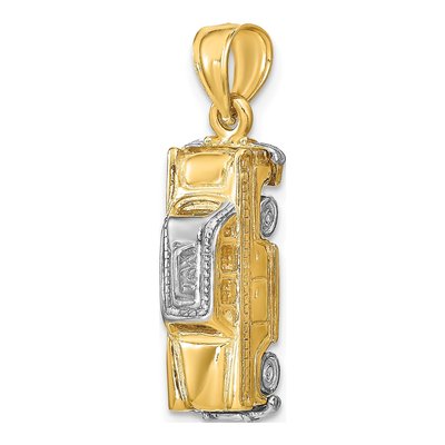 14K Yellow Gold Taxi Charm – view 6
