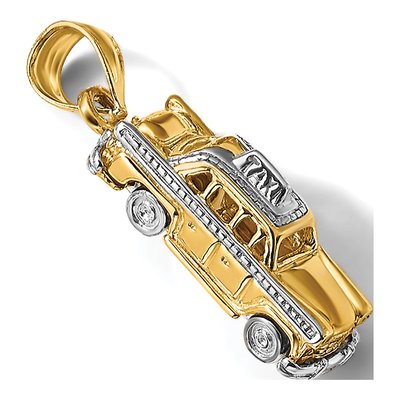 14K Yellow Gold Taxi Charm – view 7