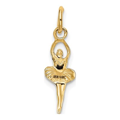 14K Yellow Gold Ballerina Charm – view 3