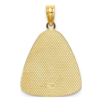 14K Yellow Gold Angel Praying Halo Pendant – view 5