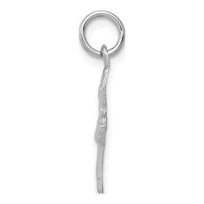 14K White Gold Ballerina Pendant – view 3