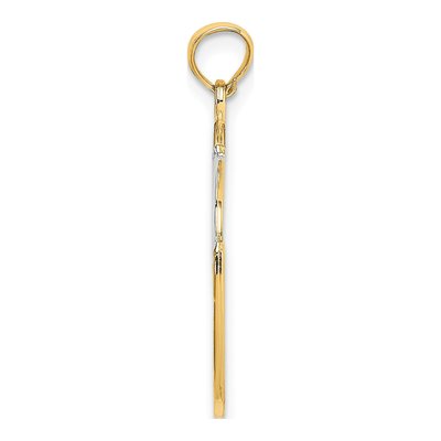 14K Yellow Gold Moon Stars Wish Dream Believe Charm – view 3