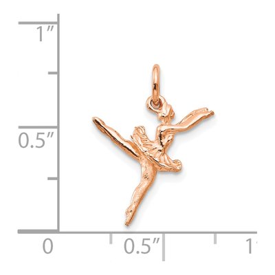 14K Rose Gold 3-D Ballerina Pendant – view 4