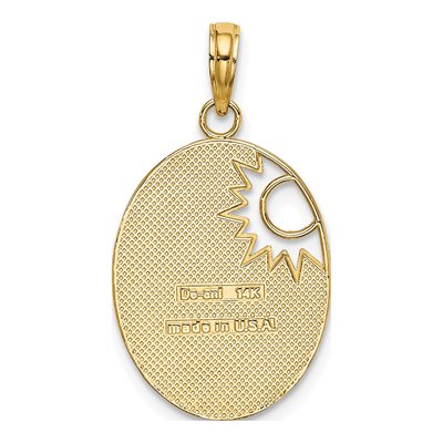14K Yellow Gold Sun Charm – view 4