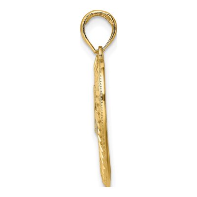 14K Yellow Gold MOM Heart Charm – view 3
