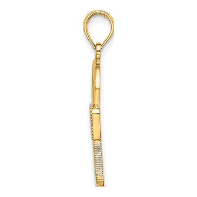 14K Yellow Gold Lock Pendant – view 3